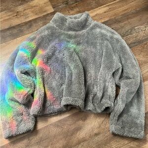 Forever 21 Soft Gray Textured Sweater